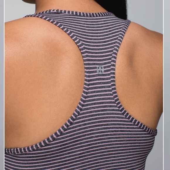 Lululemon Purple and Black Striped Cool Racerback - Picture 4 of 11